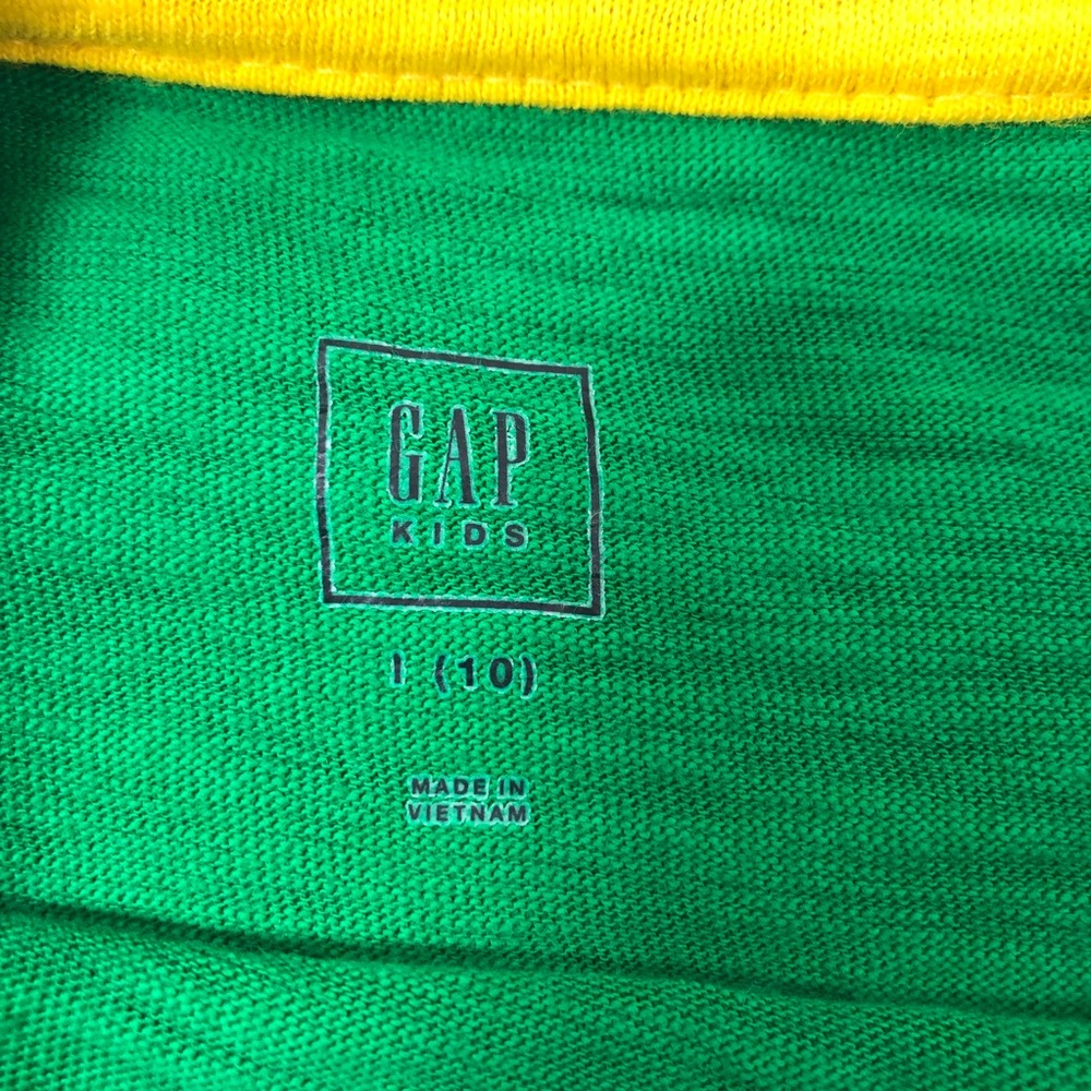 Boys L (10) Green GAP Short Sleeve Tee - Picture 3 of 3